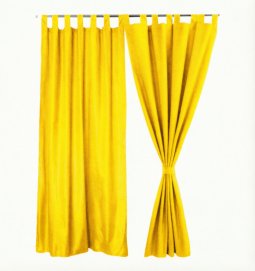 Штора уличная на веранду (В-220*Ш-150) Желтая, (ткань Оксфорд 600)