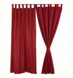 Штора уличная на веранду (В-220*Ш-150) Красная, (ткань Оксфорд 600)